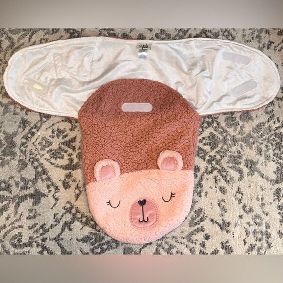 3/$25 👶🏻 NWOT chick pea Infants Sherpa Fleece Swaddle- Size 0-3M - Picture 3 of 5